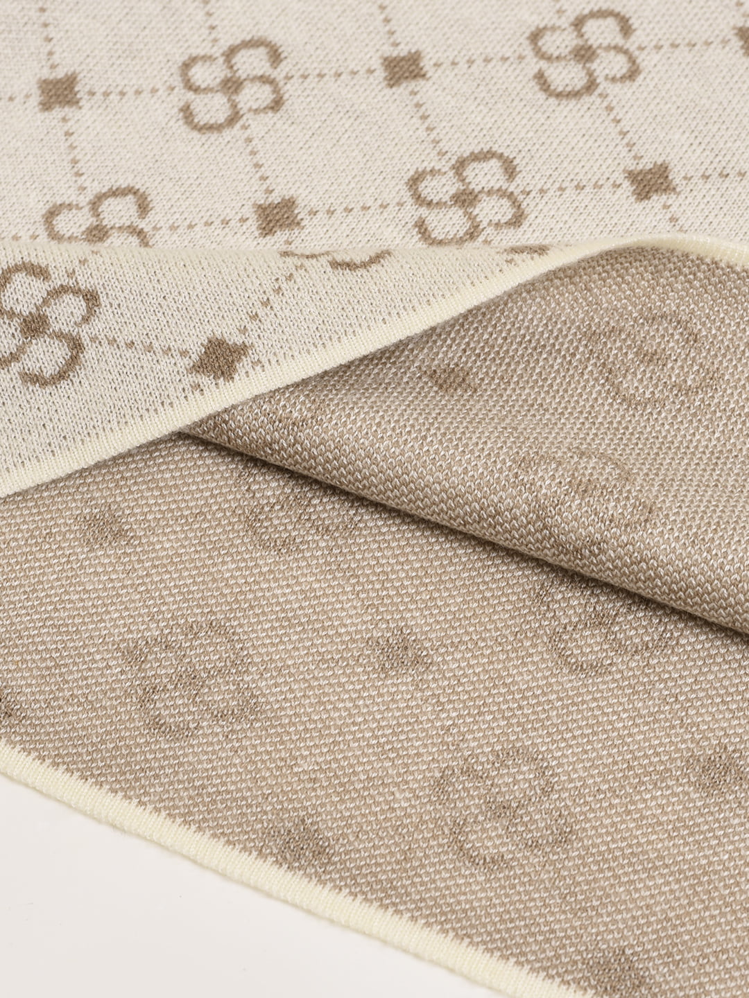 【FINAL SALE】Emily Patterned Brown Polo Knitted Dress