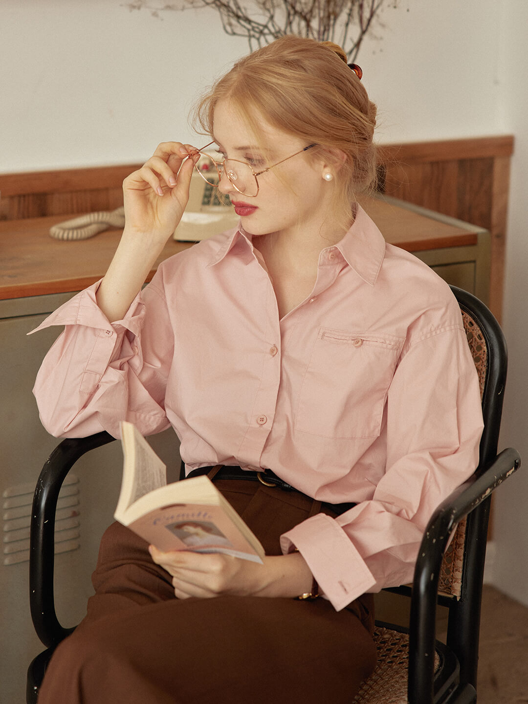 Blanche Pink Blouse