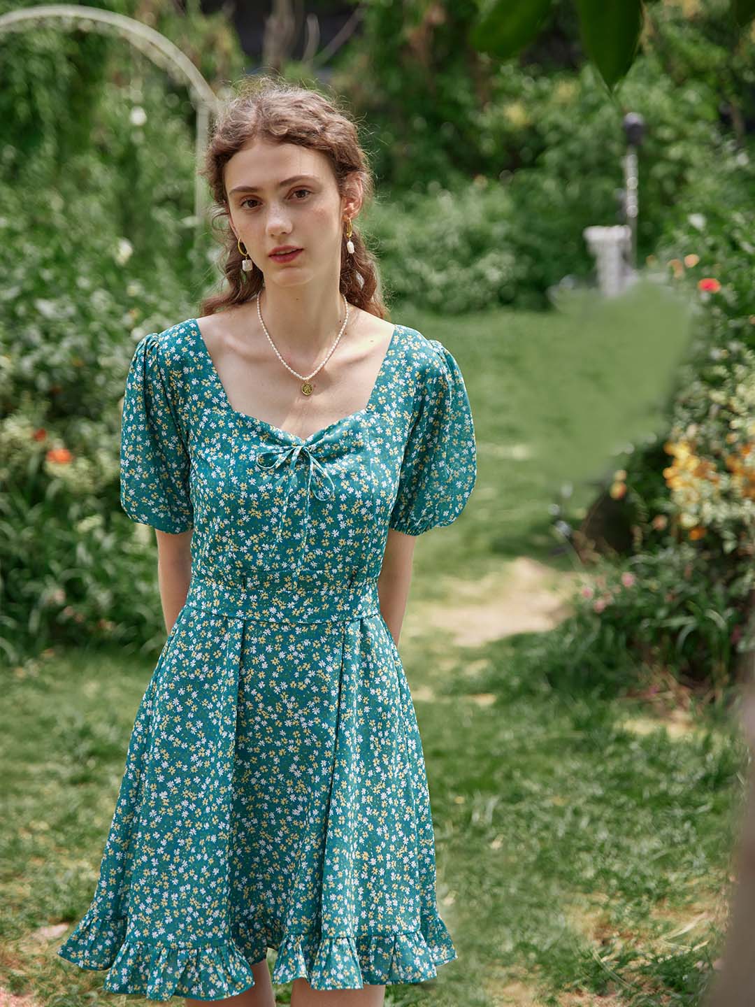 【Final Sale】Juli Floral Mini Tea Dress