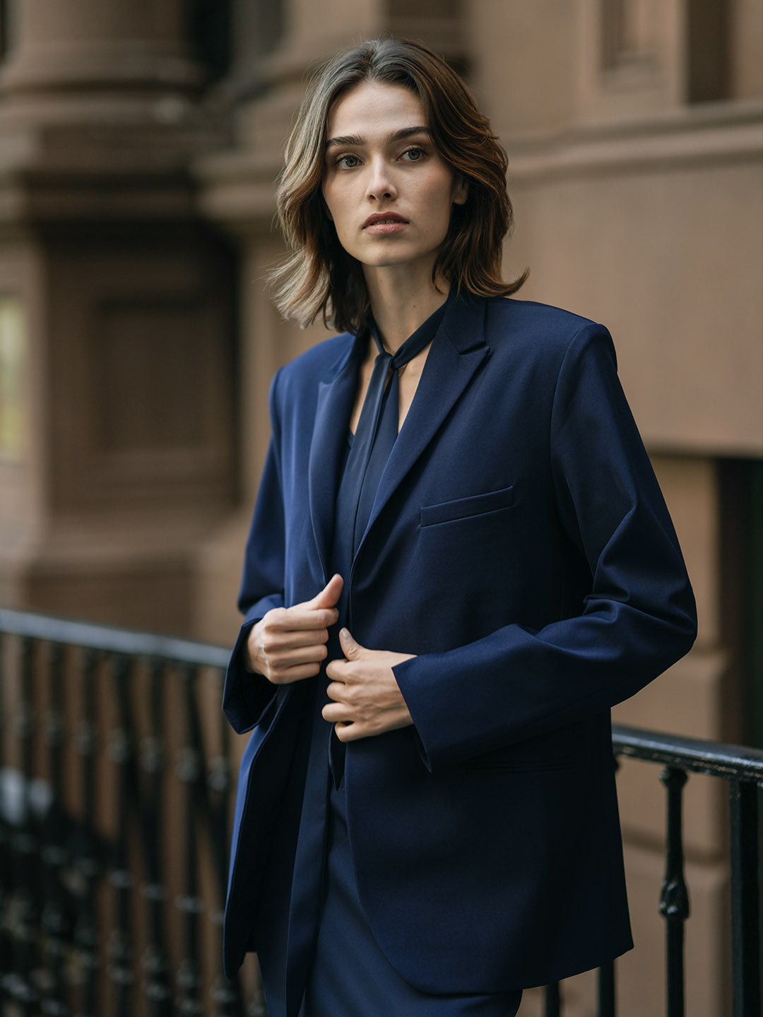 Alondra Peak Lapel Jacket/SIMPLE RETRO/55006