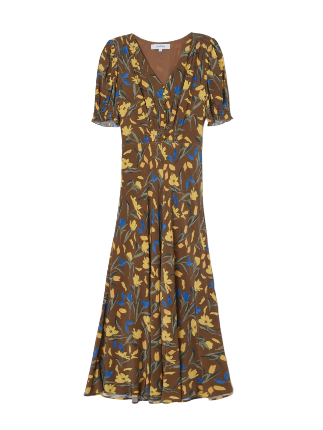 Bianca V-Neck Tulip Puff Sleeve Dress