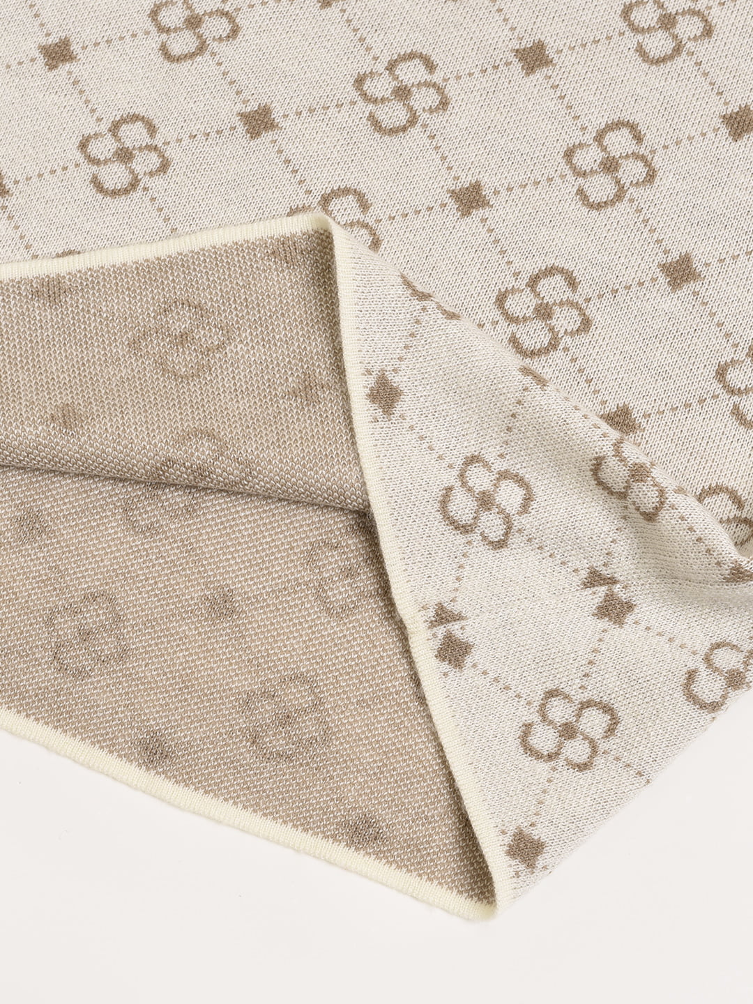 【FINAL SALE】Emily Patterned Brown Polo Knitted Dress