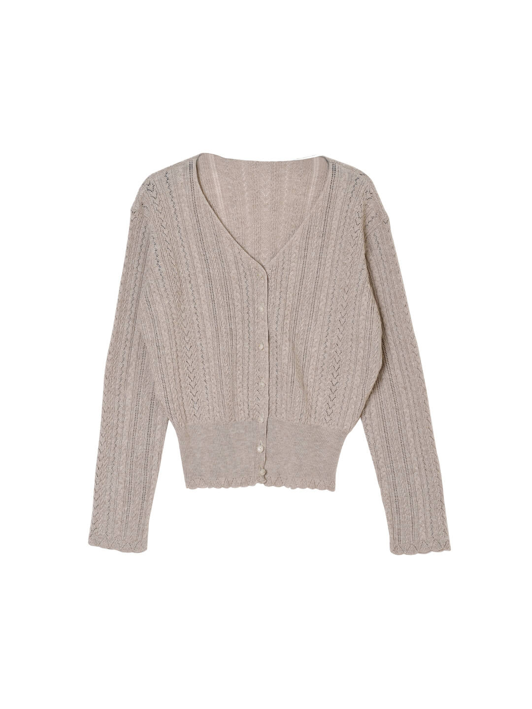 Emma Cable Camel Knit Cardigan/SIMPLERETRO