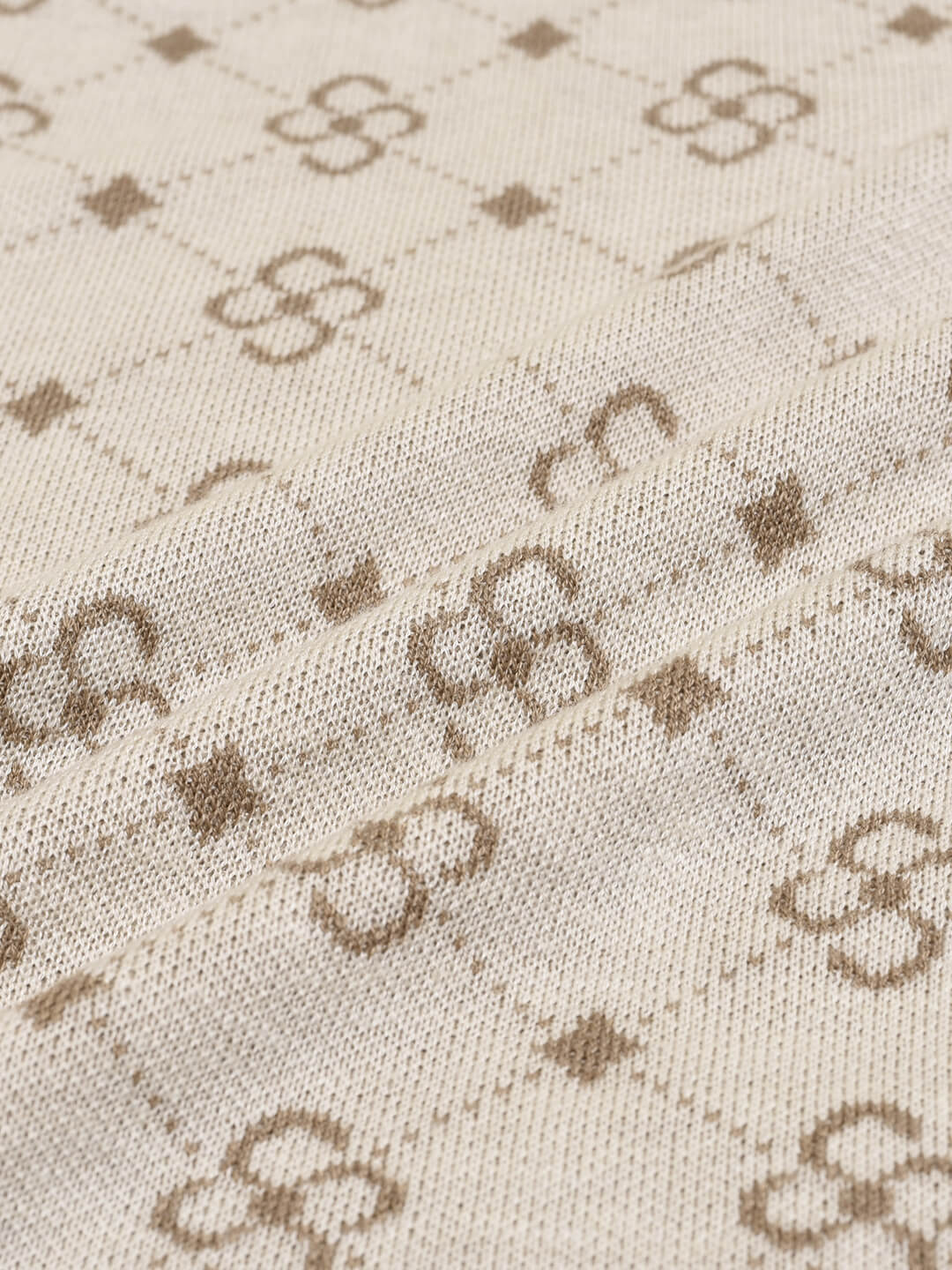 Emily Patterned Brown Polo Knitted Dress/simpleretro