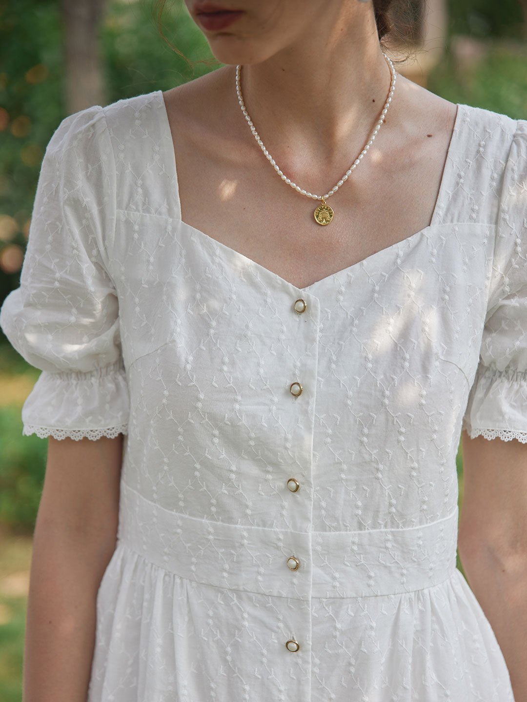 Vic 100% Cotton Embroidery Dress/Simple Retro/22168