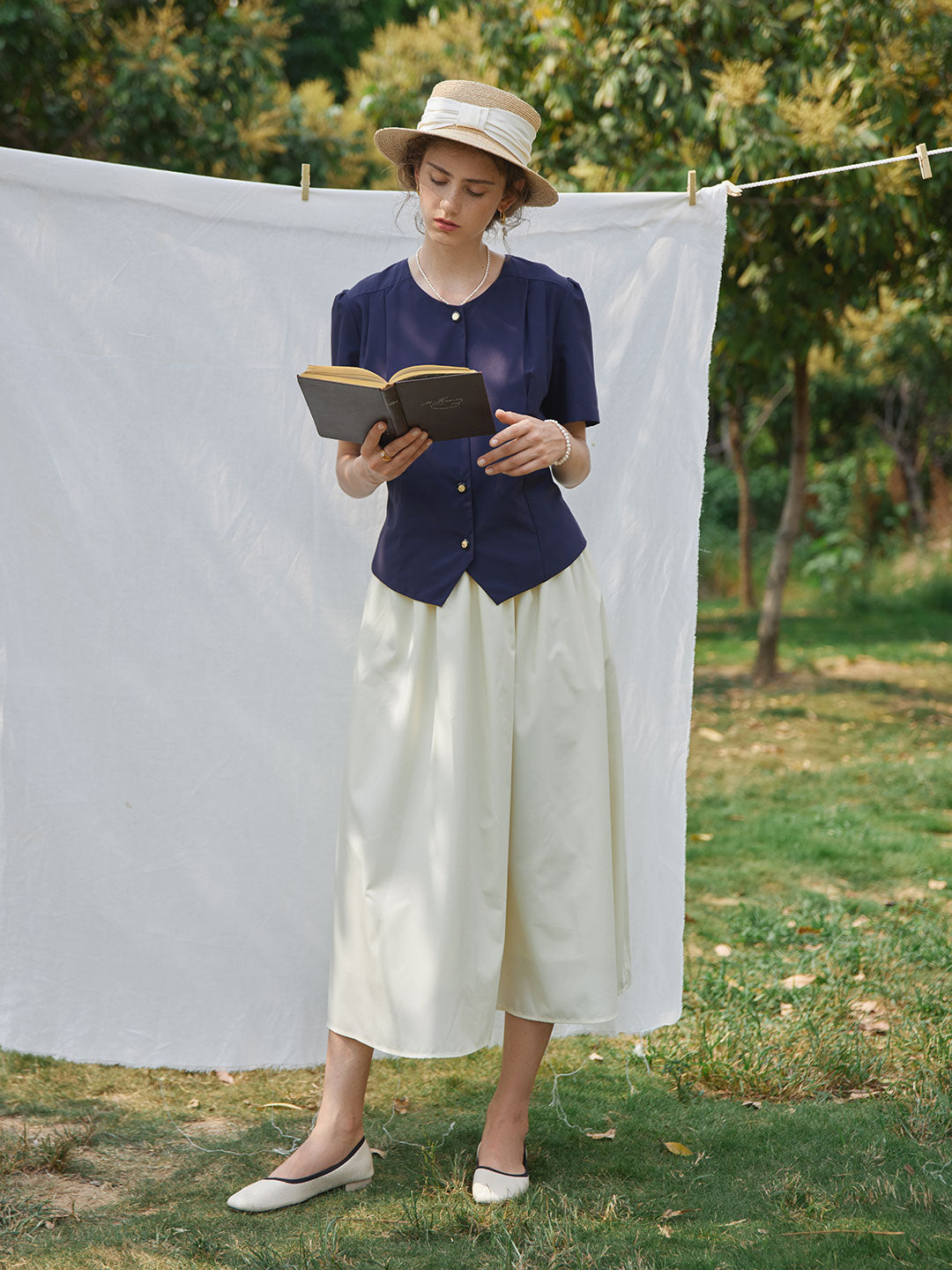 Ivana Maxi Skirt/Simple Retro/11239