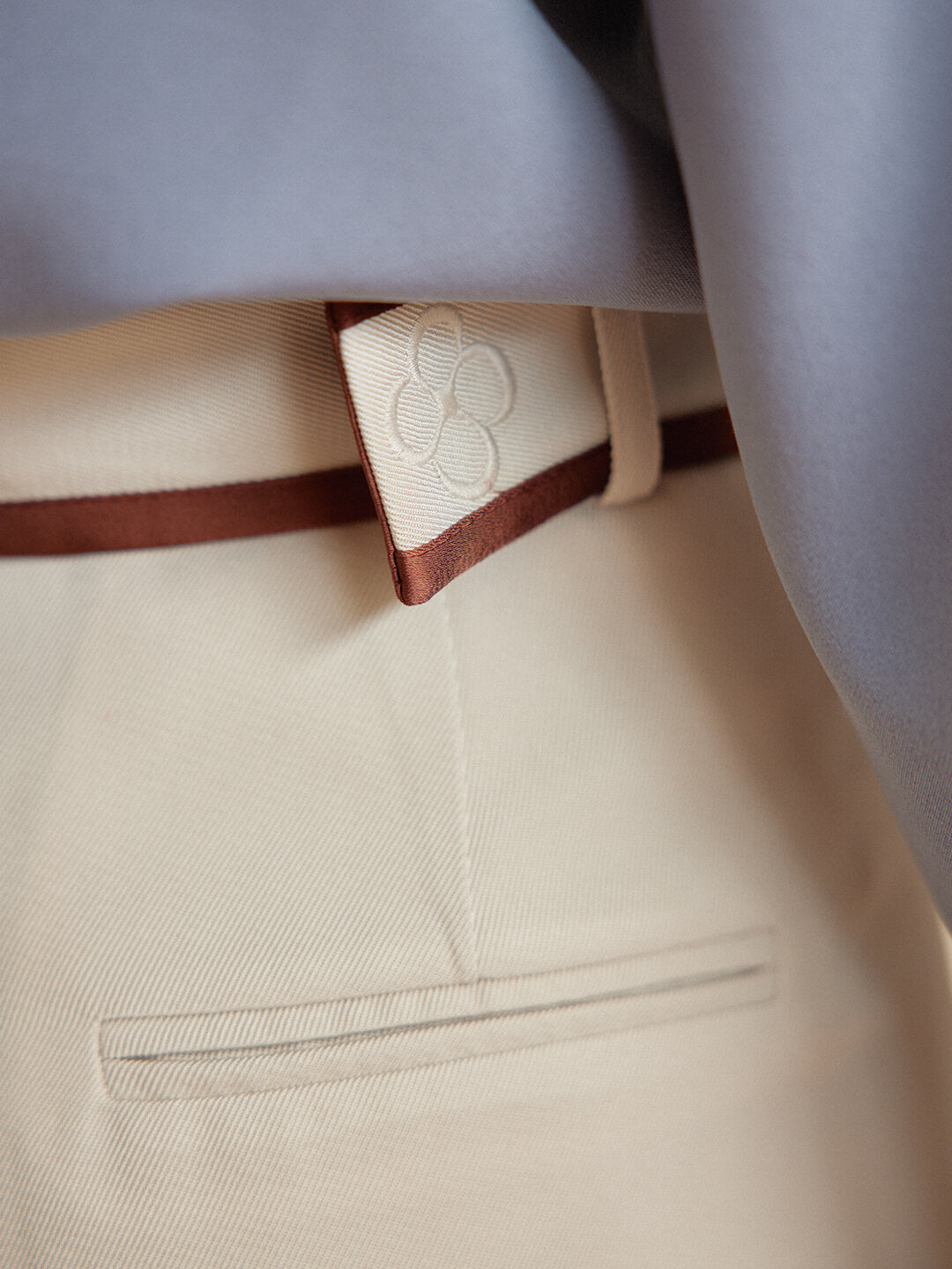 Odette Straight Beige Midi Skirt/SIMPLERETRO