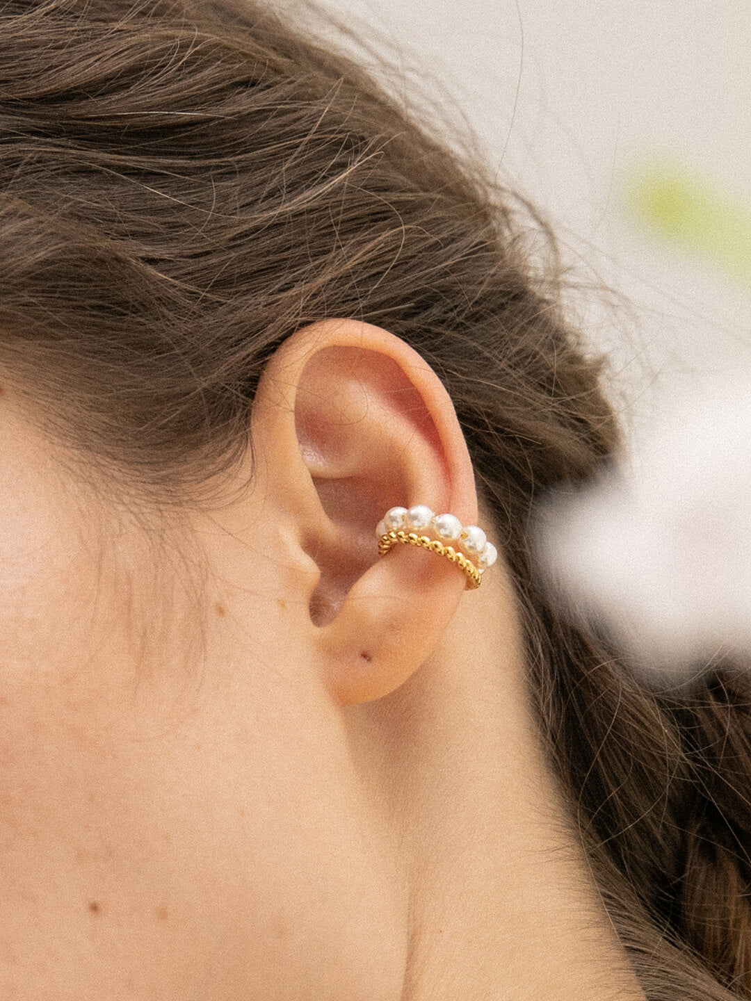 Pearl Ear Cuff/Simple Retro/33404