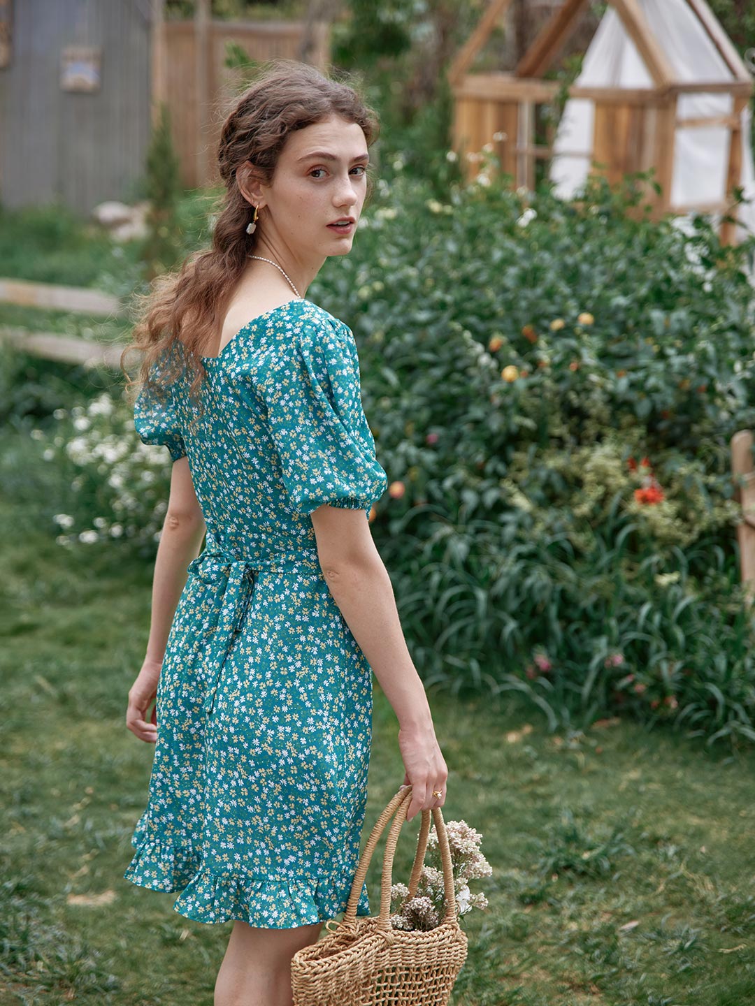 【Final Sale】Juli Floral Mini Tea Dress