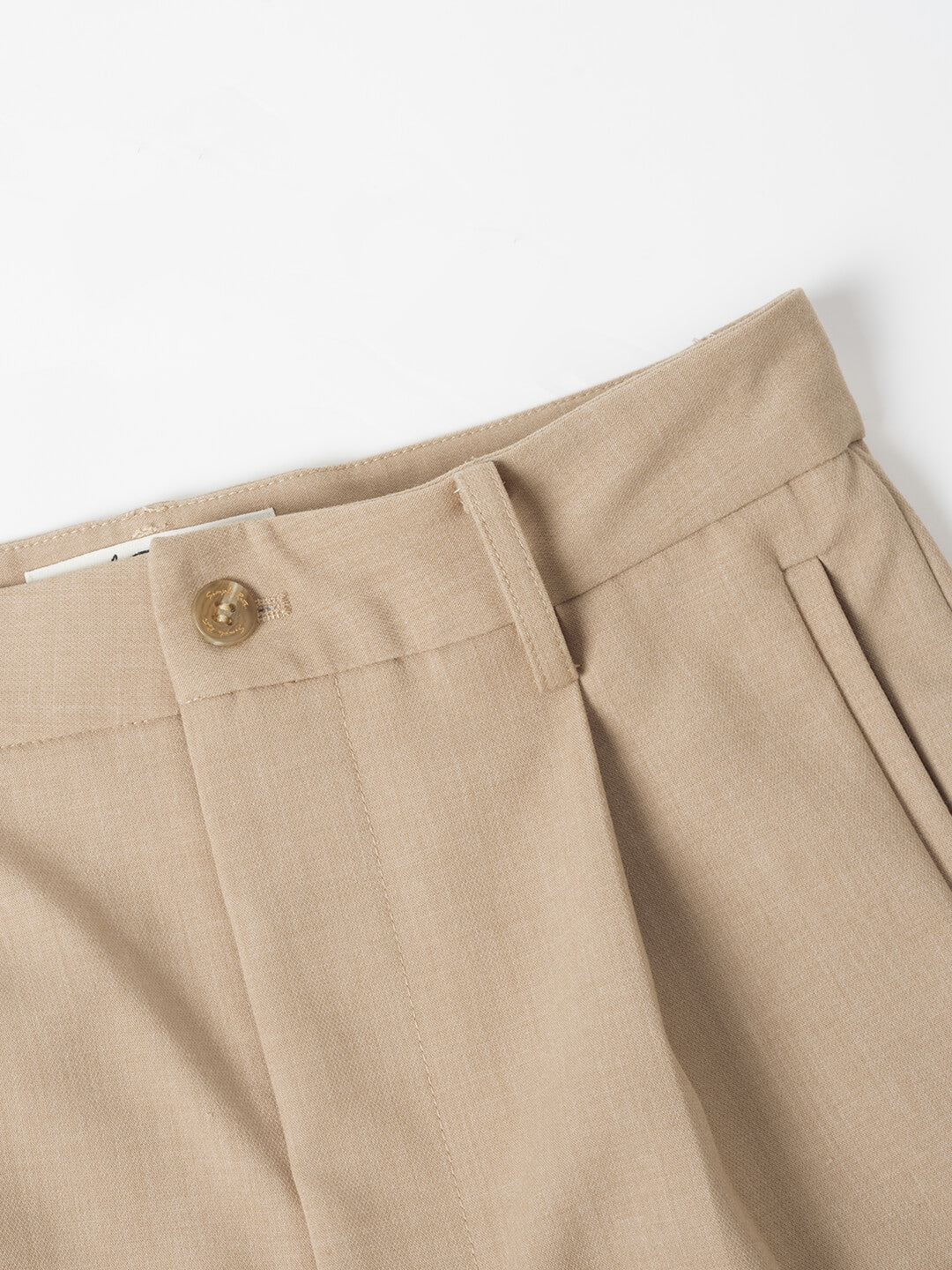 Simpleretro Nora Straight Suit Pants - Light Khaki-detail2