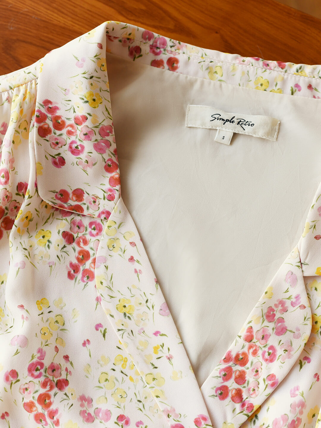Makenna French Small Lapel Floral Dress