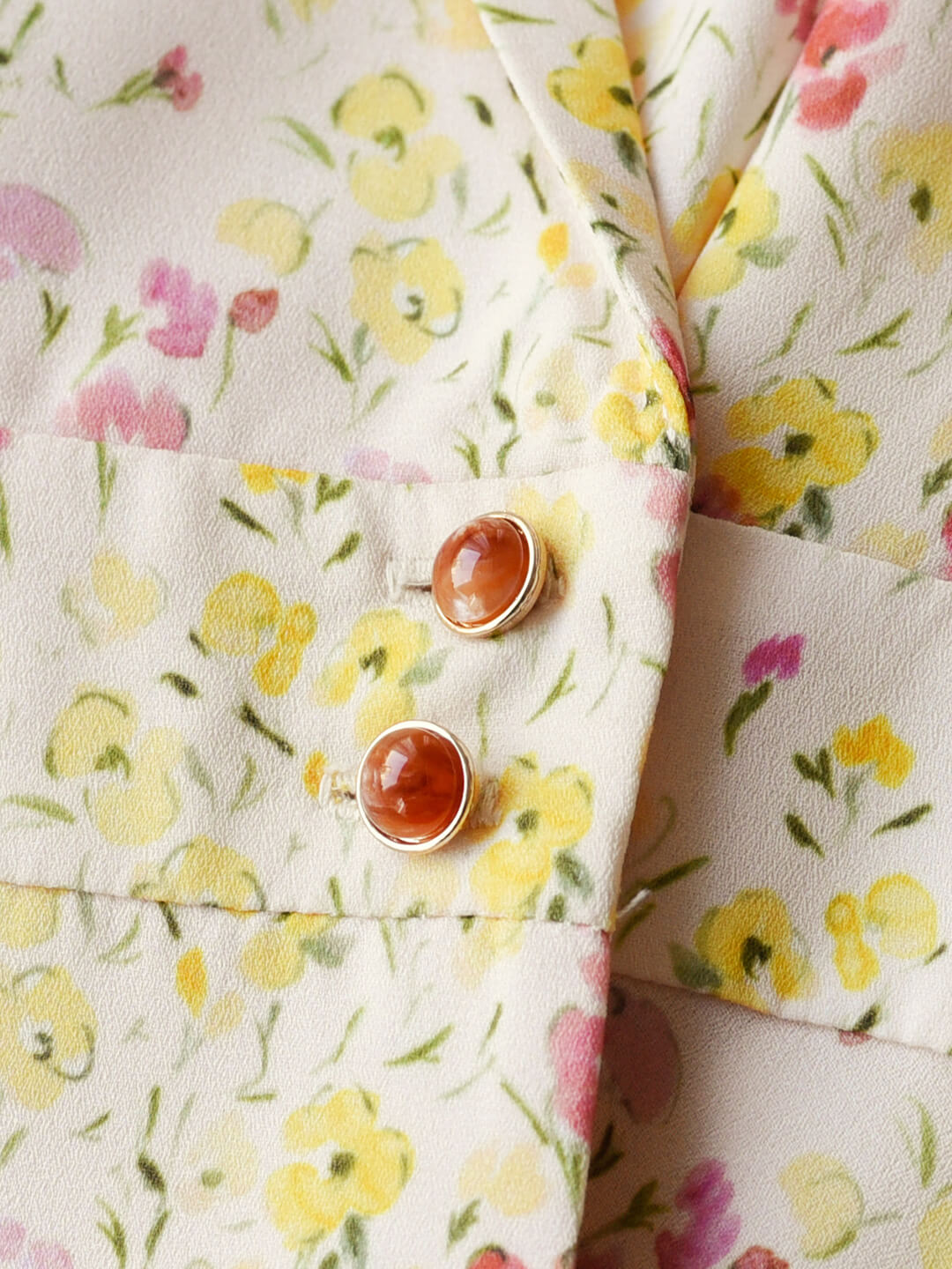 Makenna French Small Lapel Floral Dress