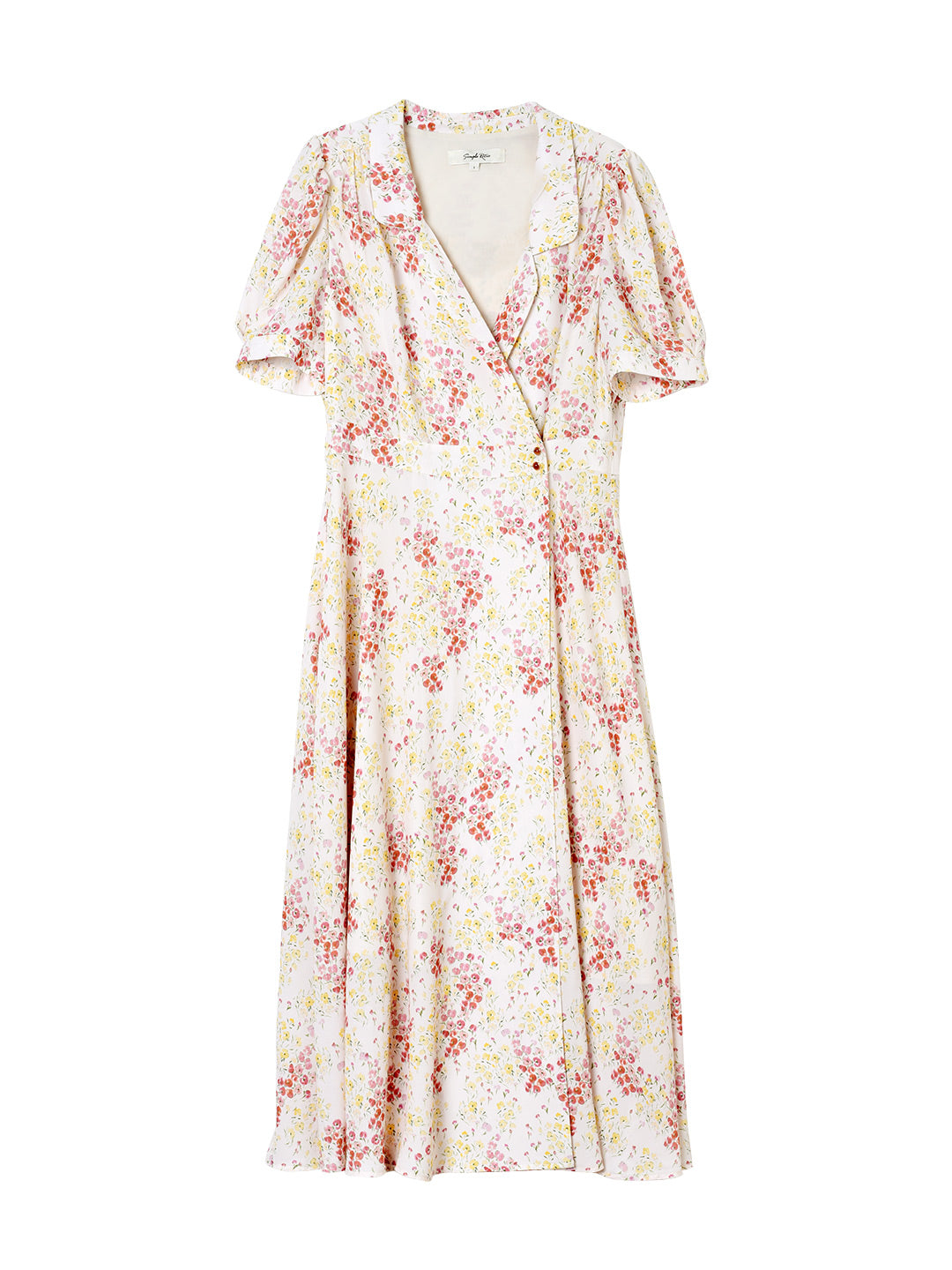Makenna French Small Lapel Floral Dress