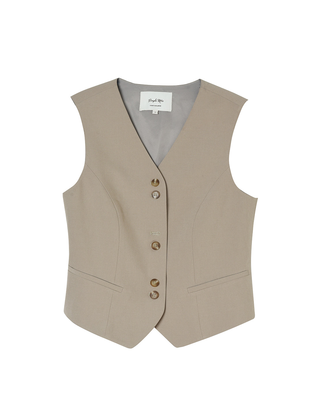 Yvonne Vintage Style Sleeveless Fitted Vest