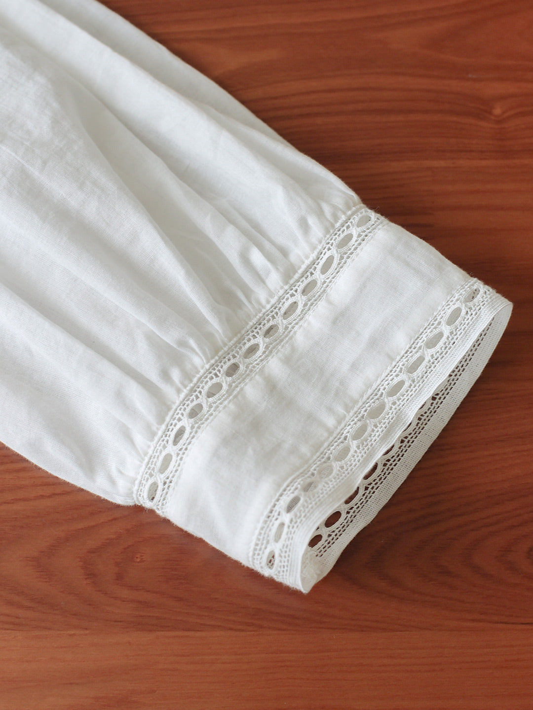 Lucille Victorian Long Sleeve White Dress