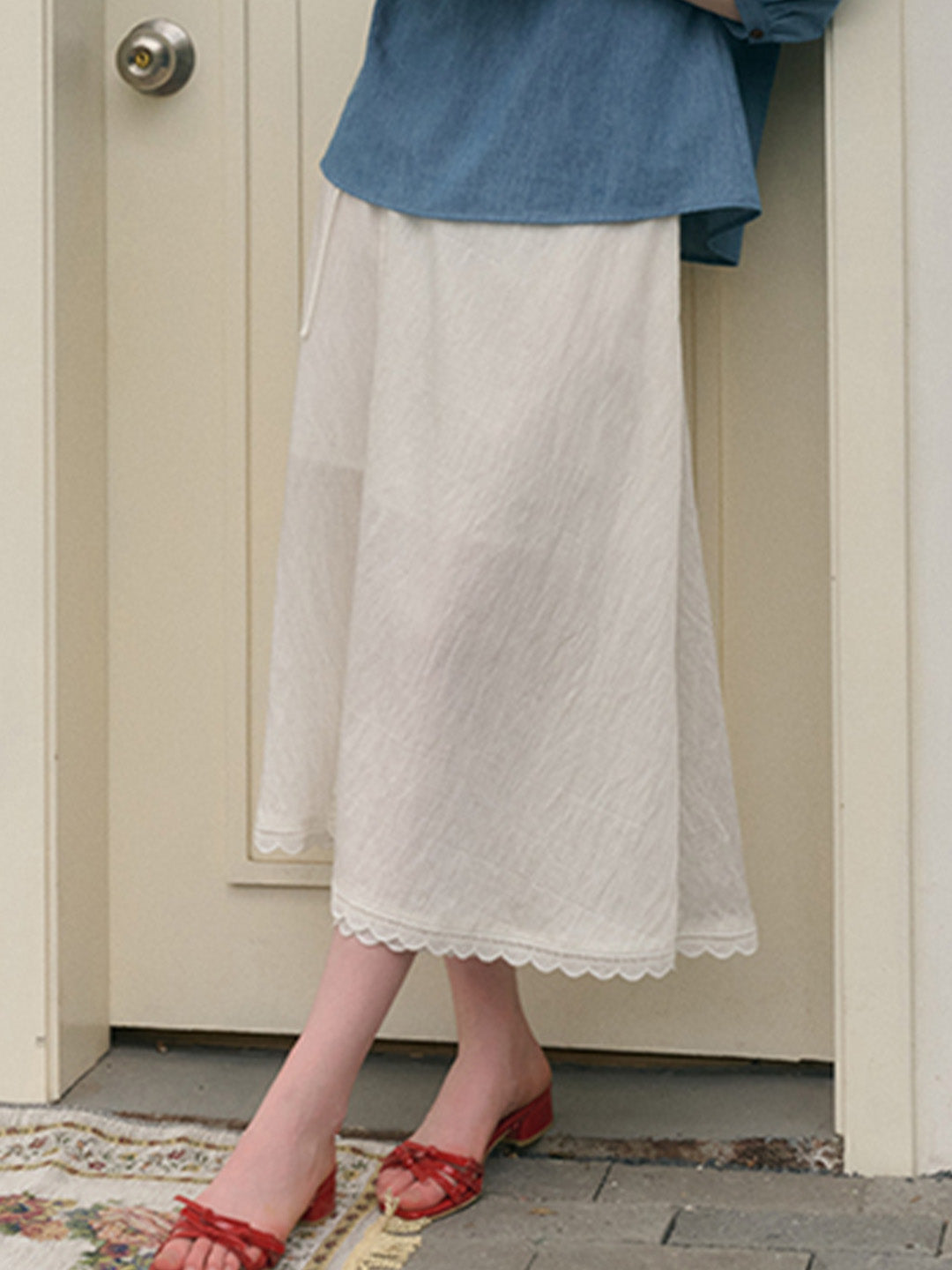 【Final Sale】Dake Simple Linen Skirt