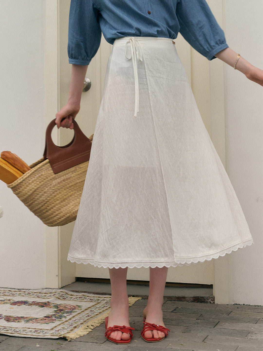 【Final Sale】Dake Simple Linen Skirt