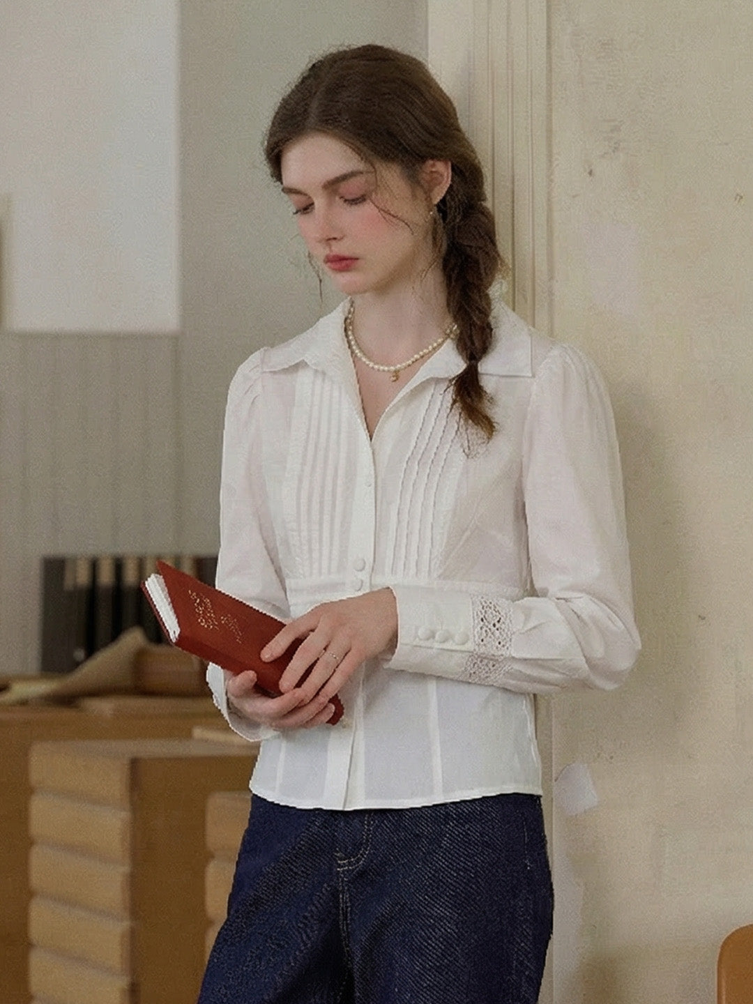 Waverly V-Neck Hollow Blouse