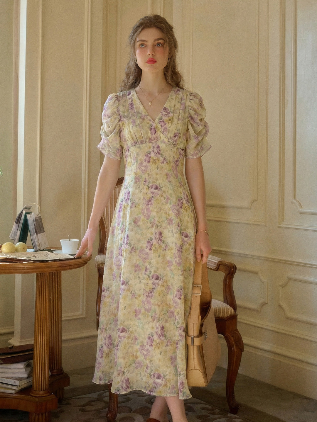 Stormi V-Neck Floral Dress