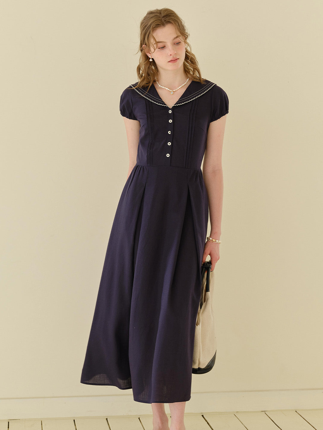 Harper V-Neck Linen Dress Harper V-Neck Linen Dress