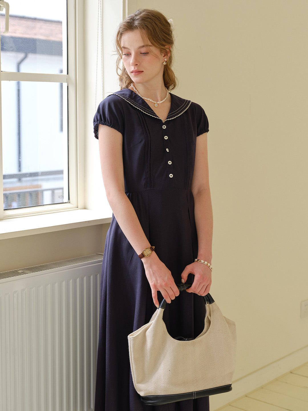 Harper V-Neck Linen Dress Harper V-Neck Linen Dress
