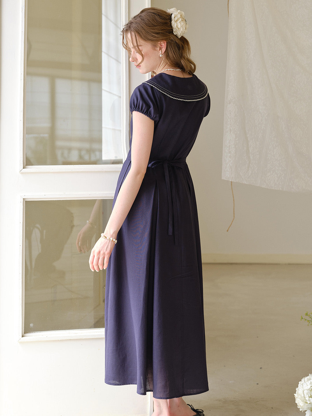 Harper V-Neck Linen Dress Harper V-Neck Linen Dress