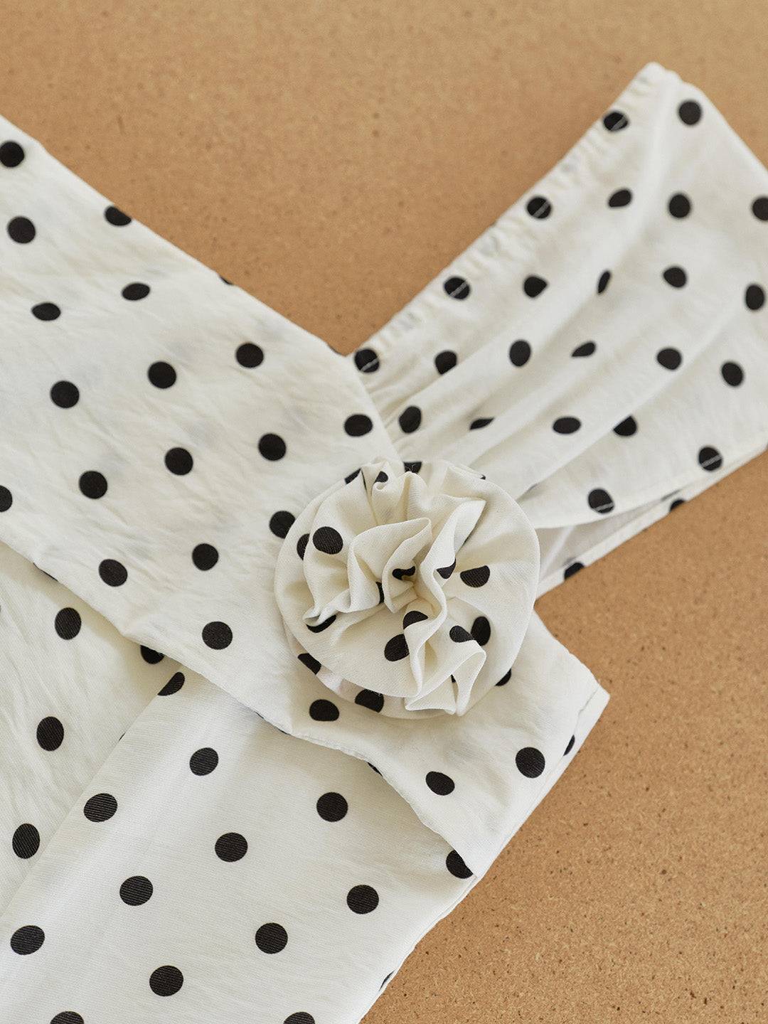Charlotte Cowl Neck Dots Dress