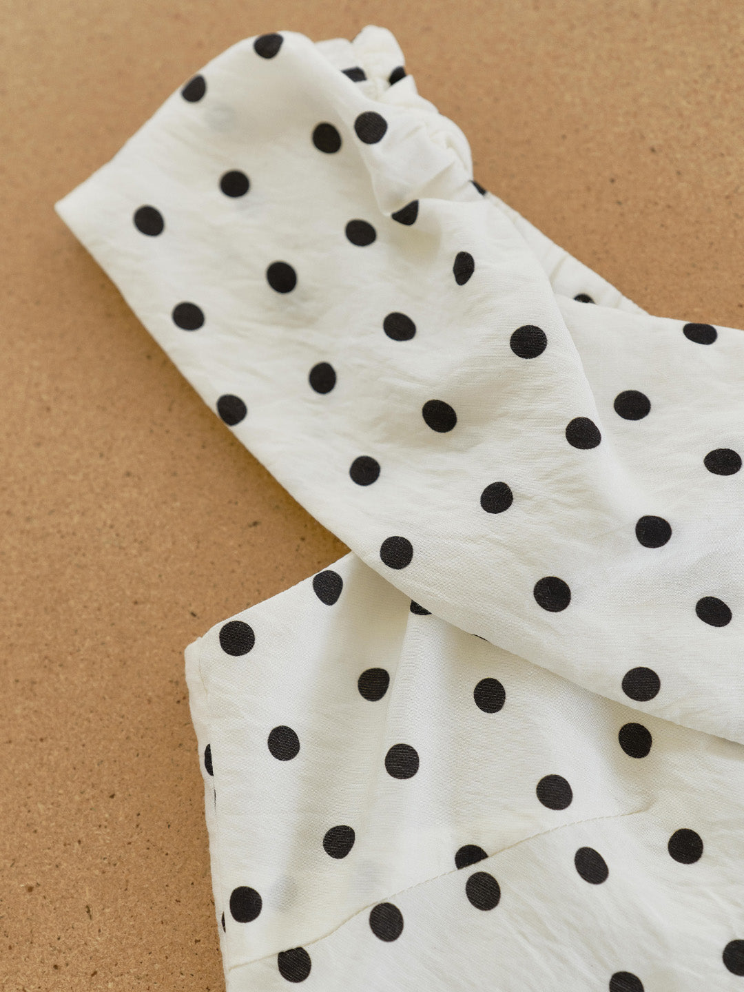 Charlotte Cowl Neck Dots Dress