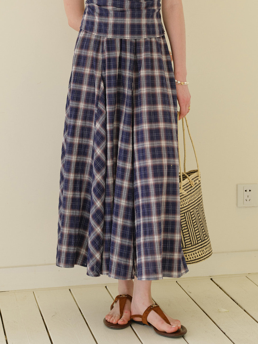 Abigail Plaid Cotton Skirt