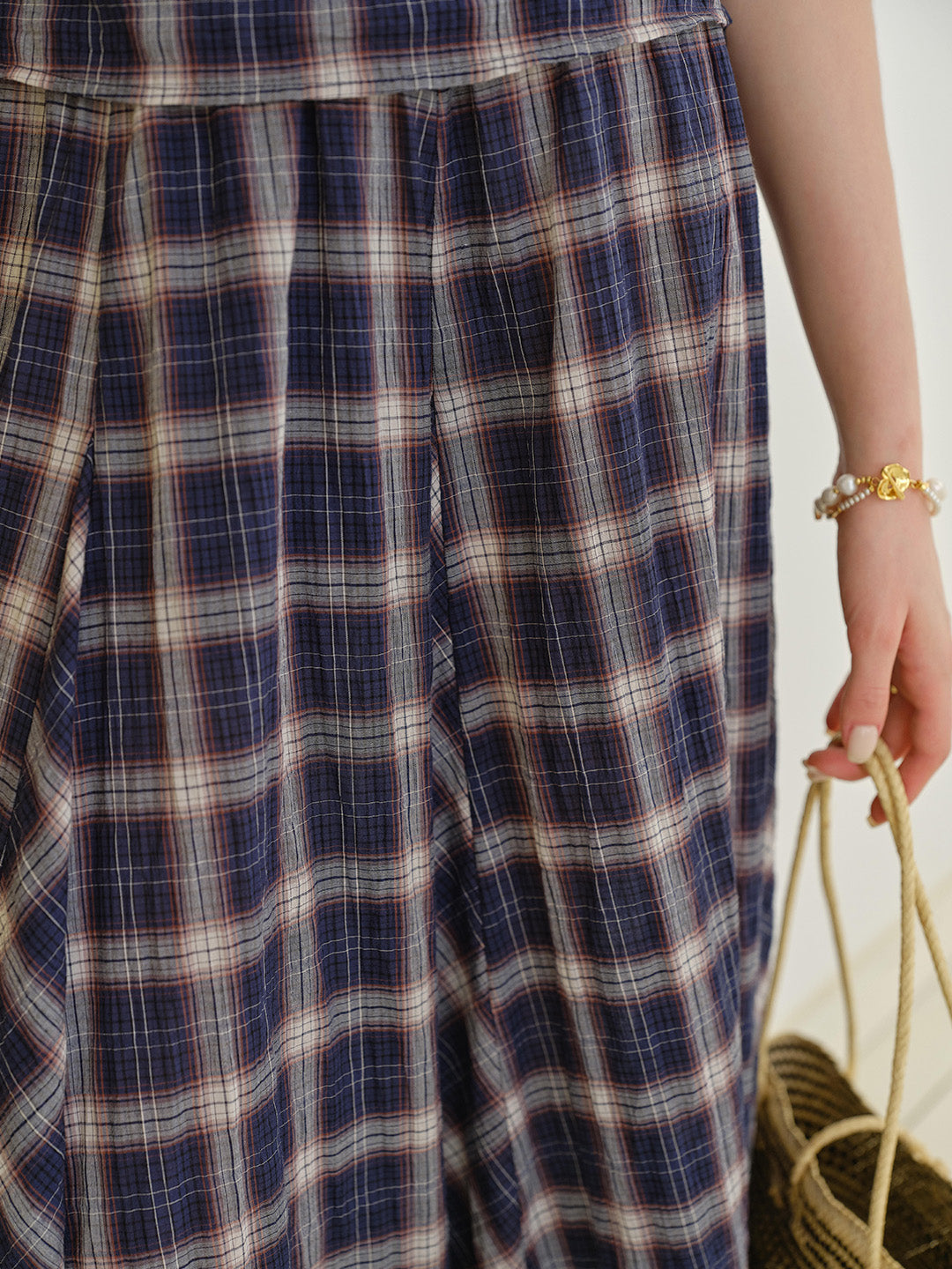 Abigail Plaid Cotton Skirt