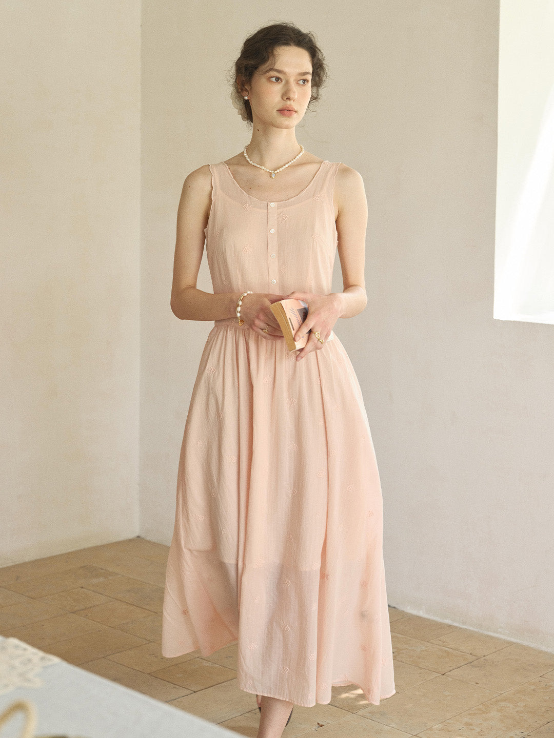 Lyric Round Neck 100% Cotton Dress