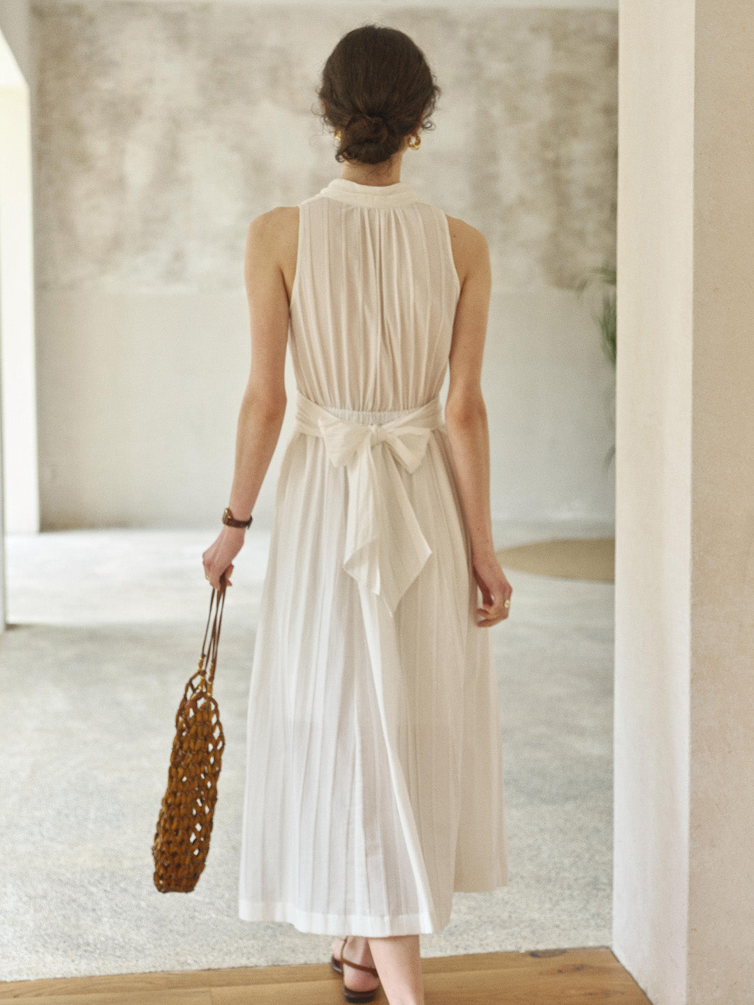 Haven V-Neck 100% Cotton Dress