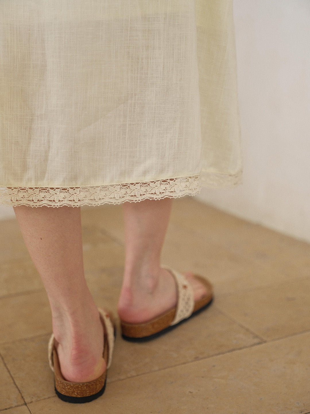 Maren Embroidered Linen Skirt