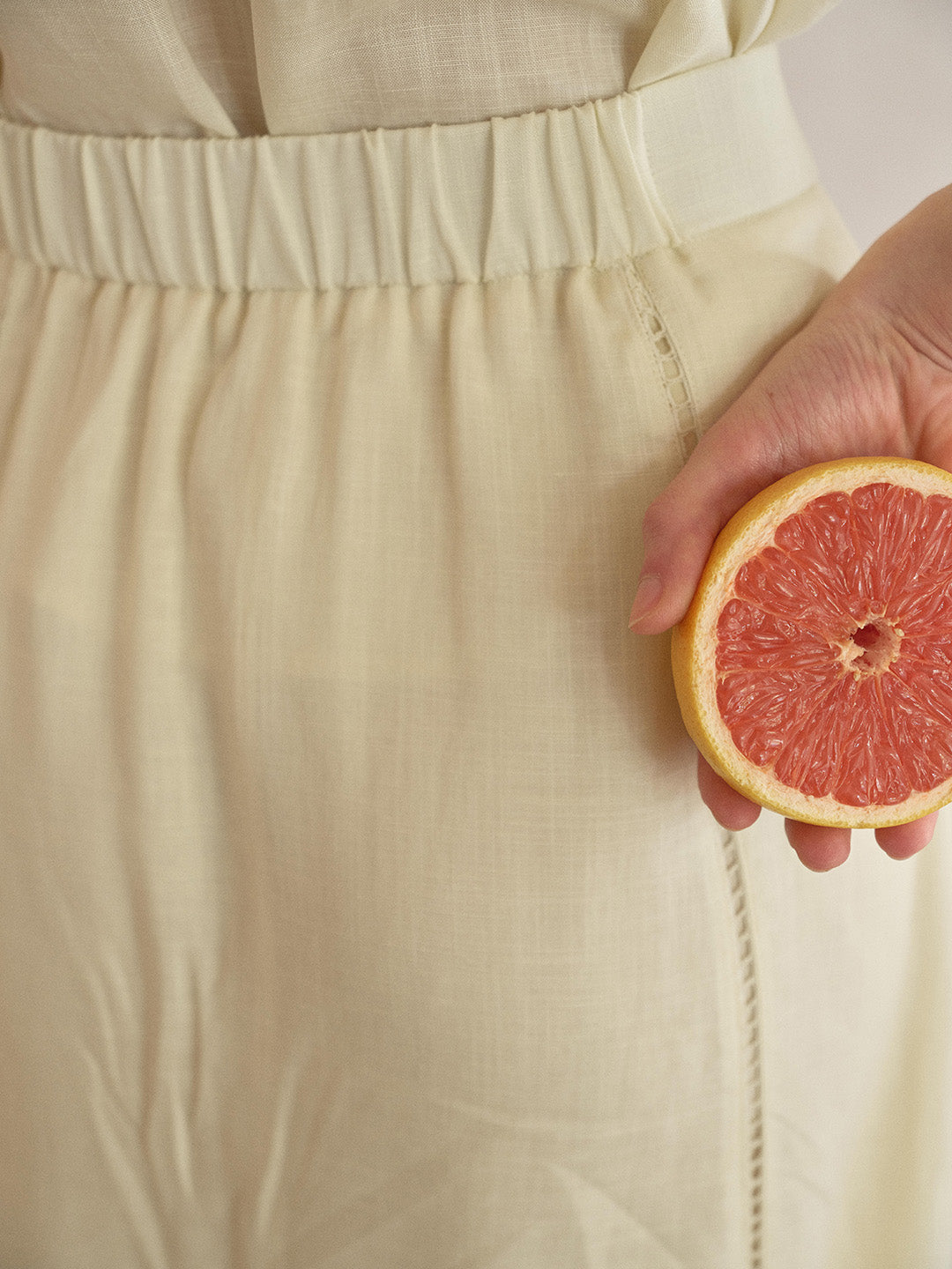 Maren Embroidered Linen Skirt