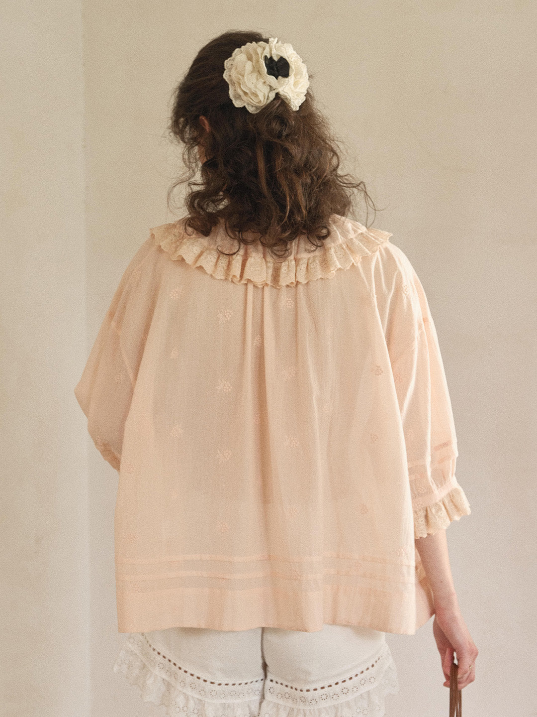 Romy Round Neck 100% Cotton Blouse