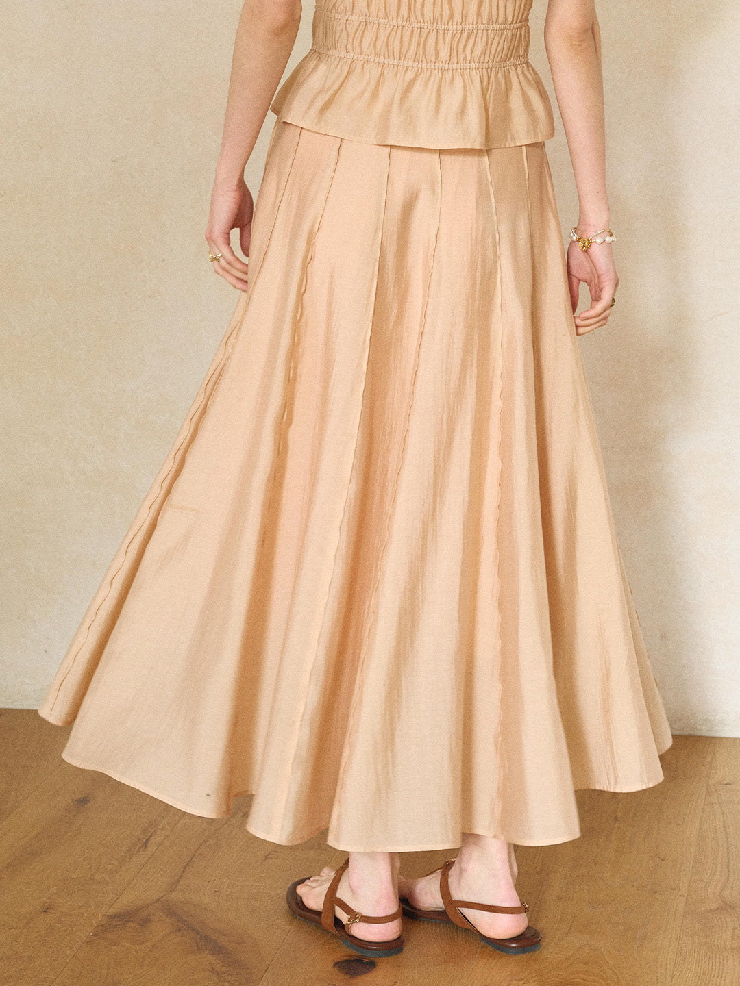 Winter Light Lyocell Maxi Skirt