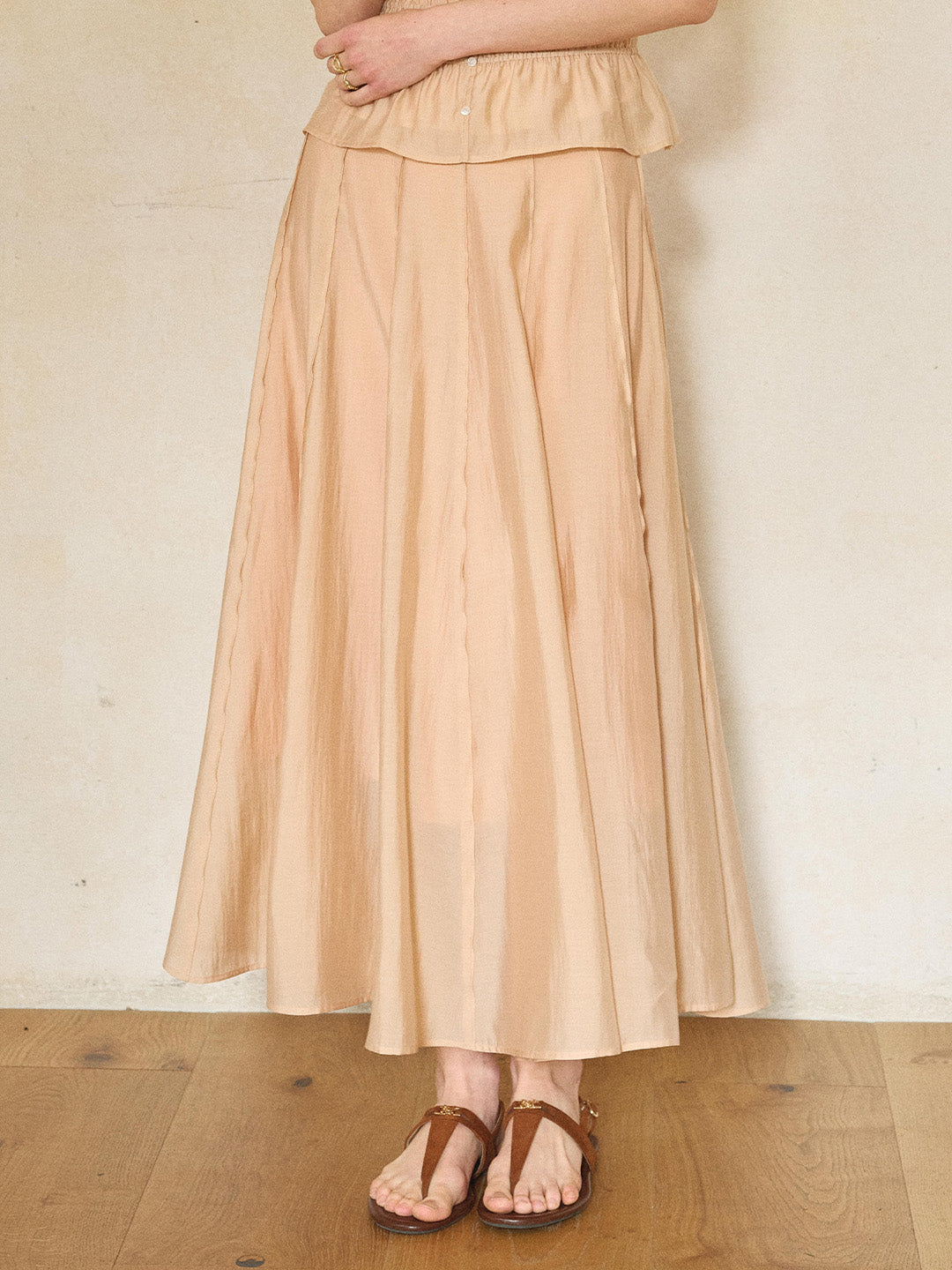 Winter Light Lyocell Maxi Skirt