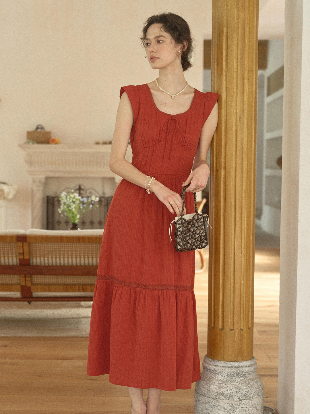 Tempest Round Neck 100% Cotton Dress