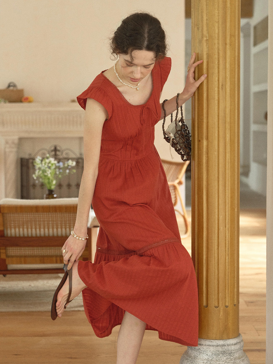 Tempest Round Neck 100% Cotton Dress
