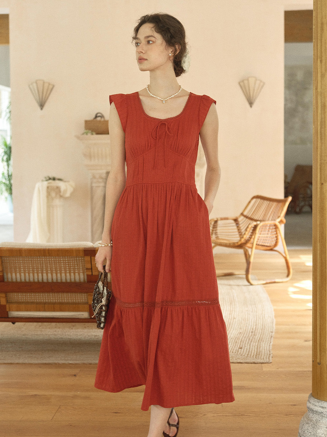 Tempest Round Neck 100% Cotton Dress