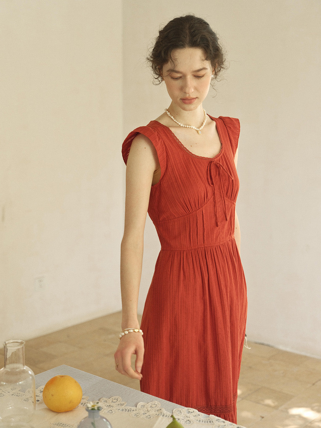 Tempest Round Neck 100% Cotton Dress