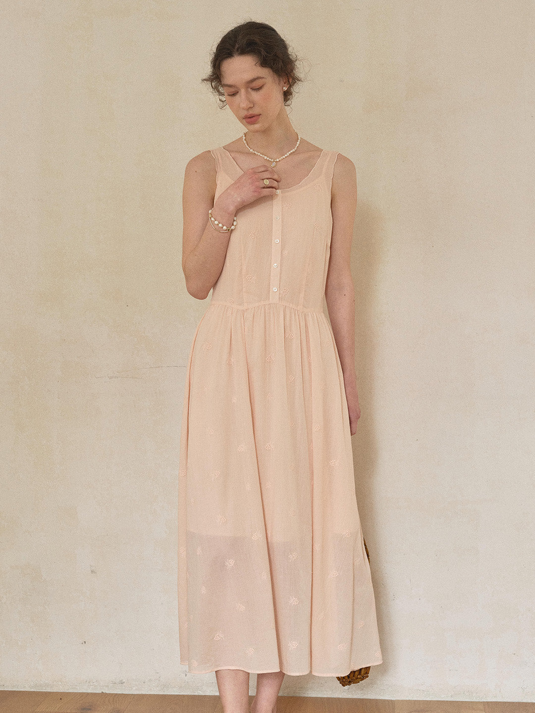 Lyric Round Neck 100% Cotton Dress