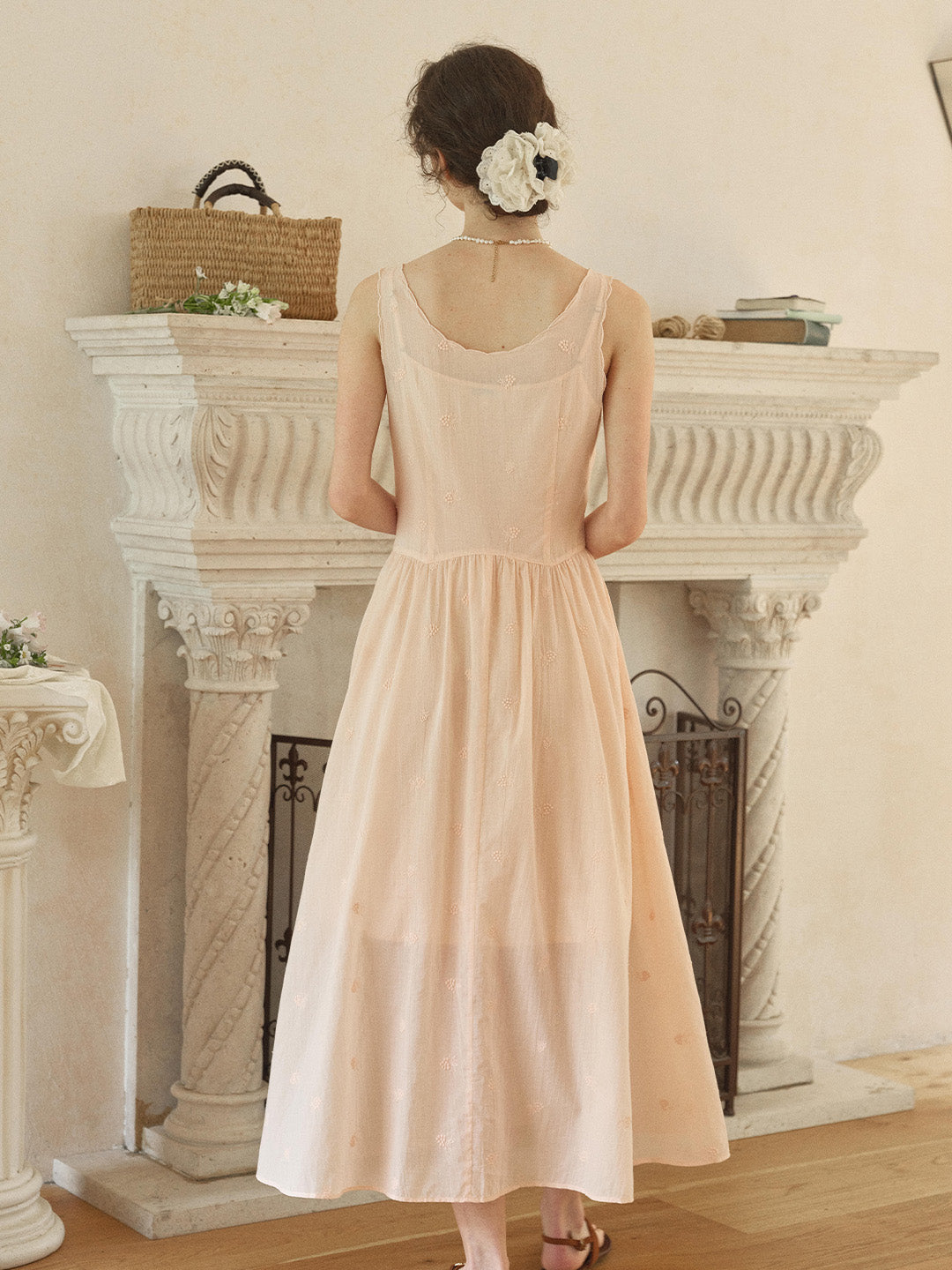 Lyric Round Neck 100% Cotton Dress