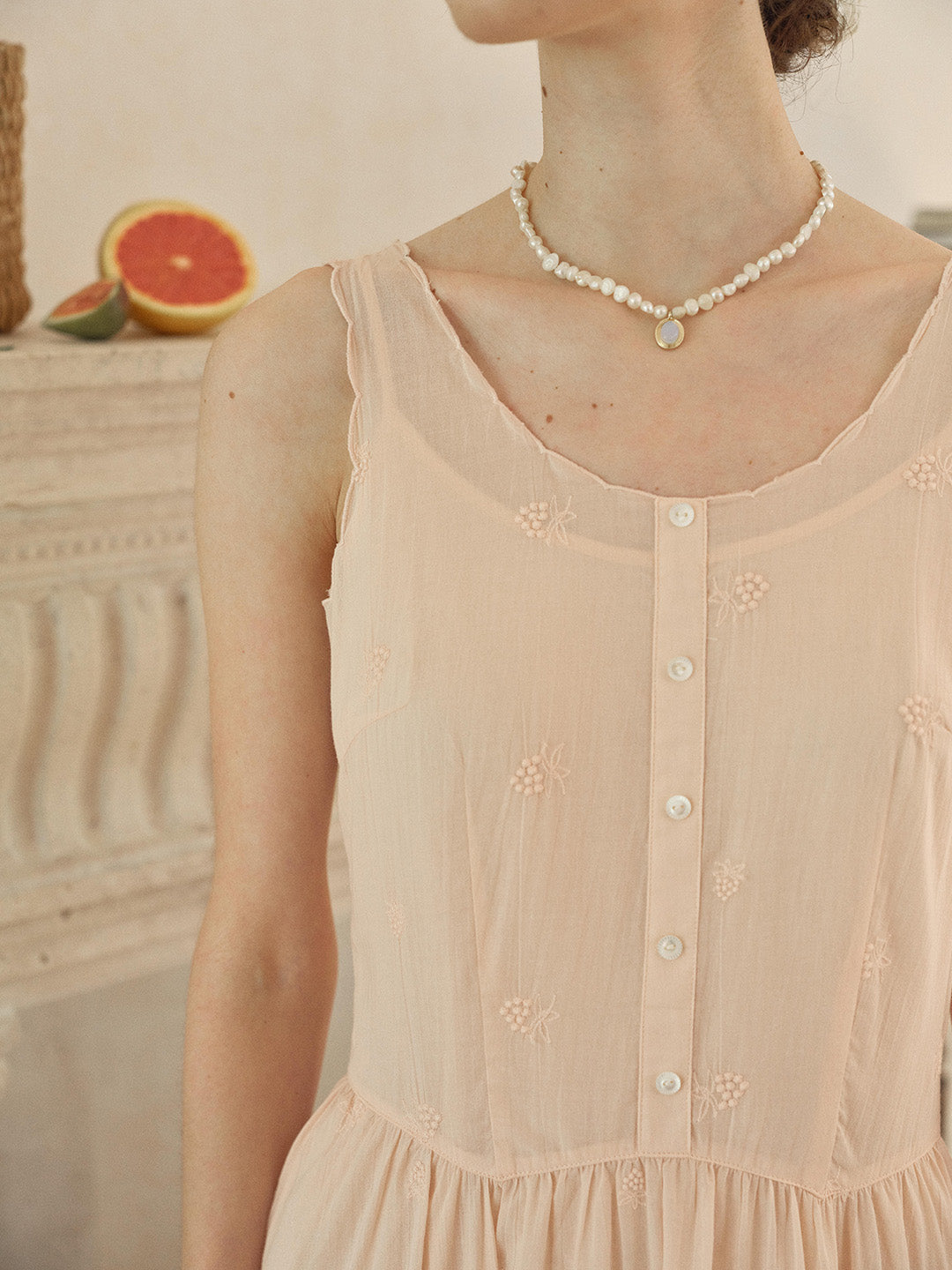 Lyric Round Neck 100% Cotton Dress