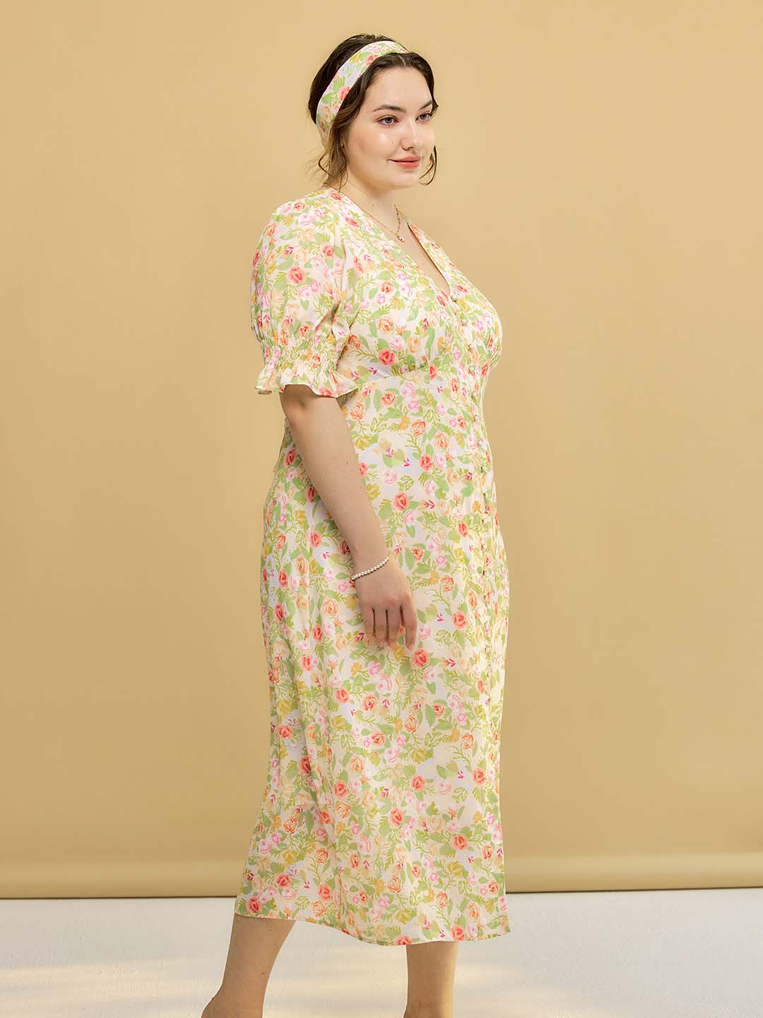 【Final Sale】Plus Size Kora Floral Printed Maxi Dress