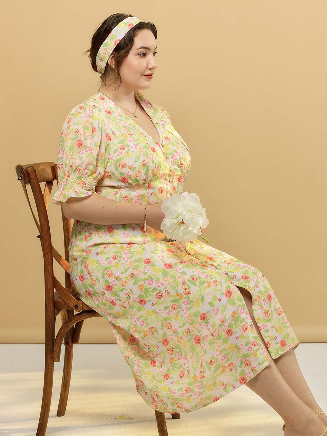 【Final Sale】Plus Size Kora Floral Printed Maxi Dress