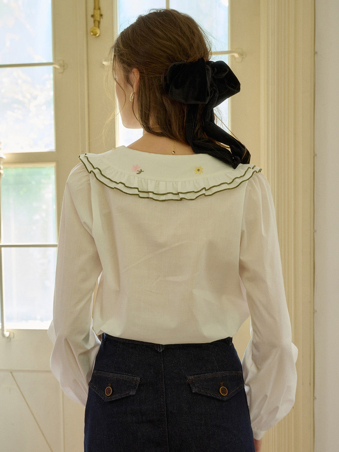【Final Sale】Laurel Peter Pan Collar Blouse