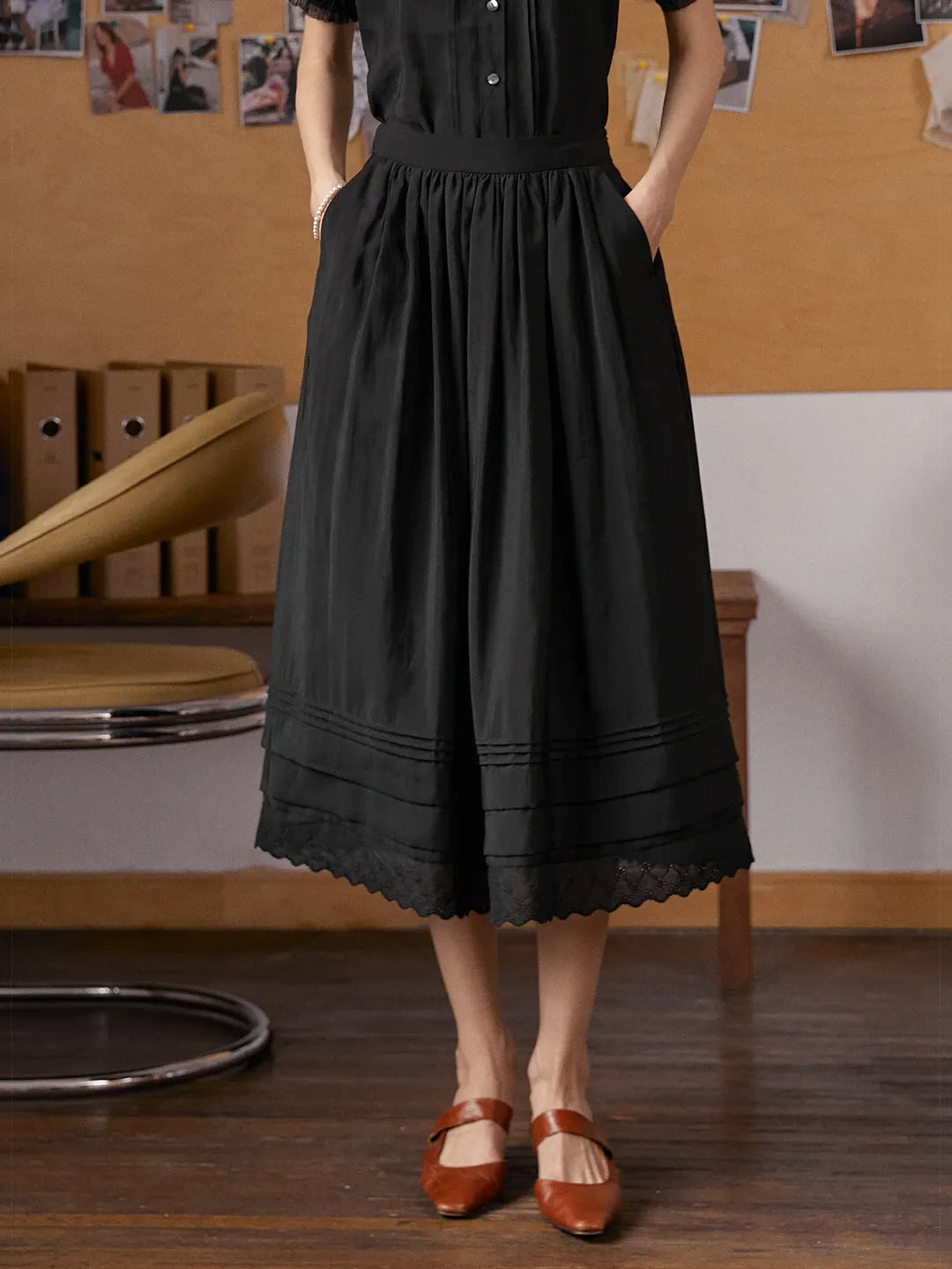 Aura Lace Lyocell Skirt