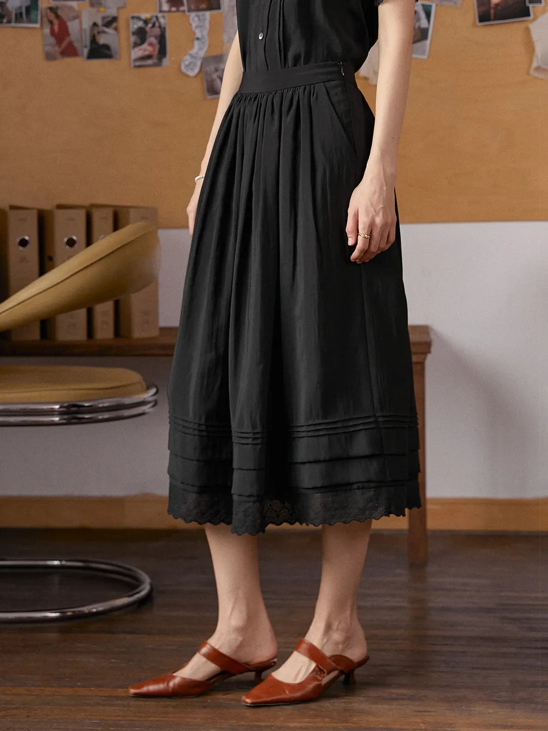 Aura Lace Lyocell Skirt