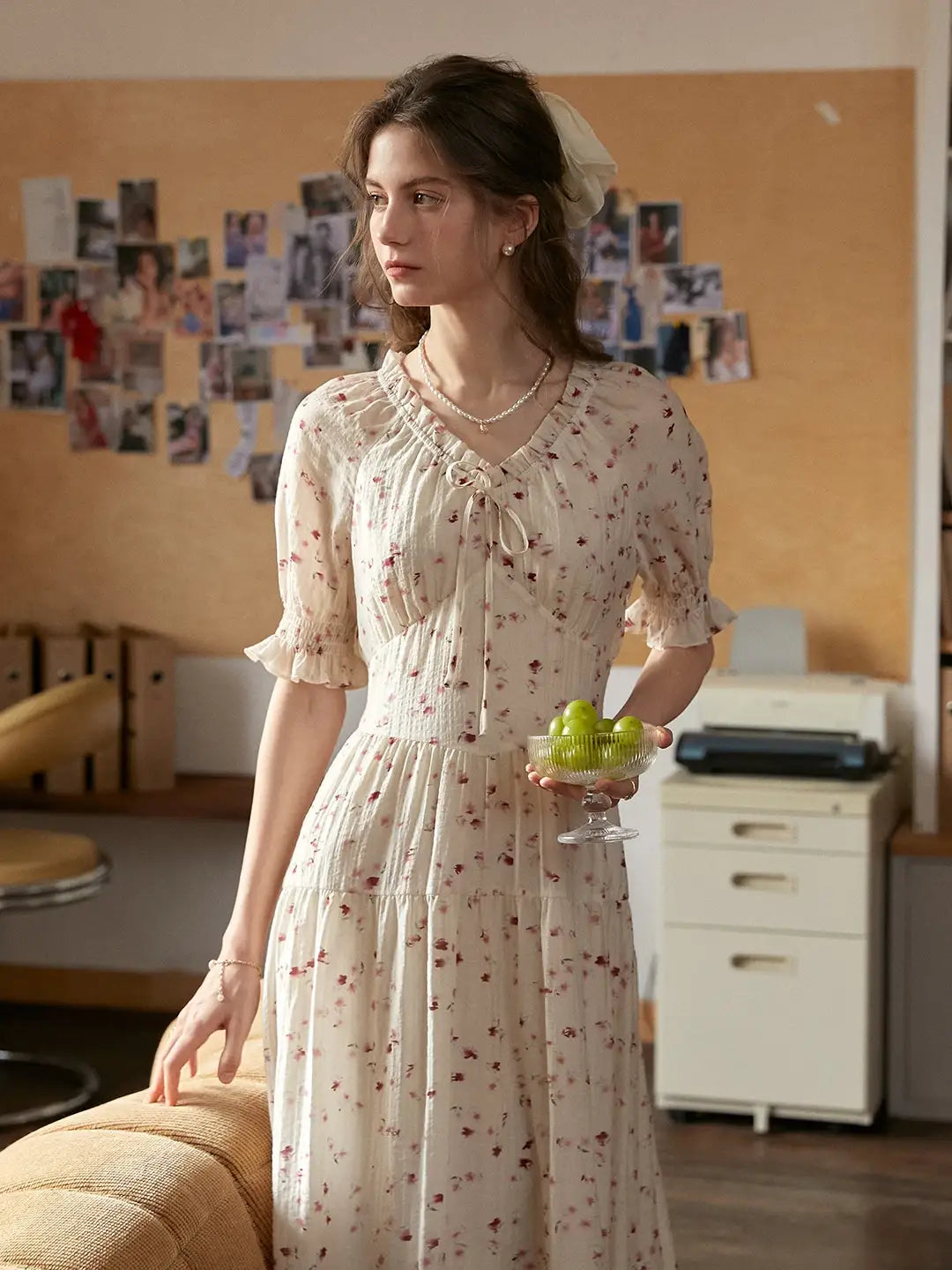 Sarahi V-Neck Floral Dress